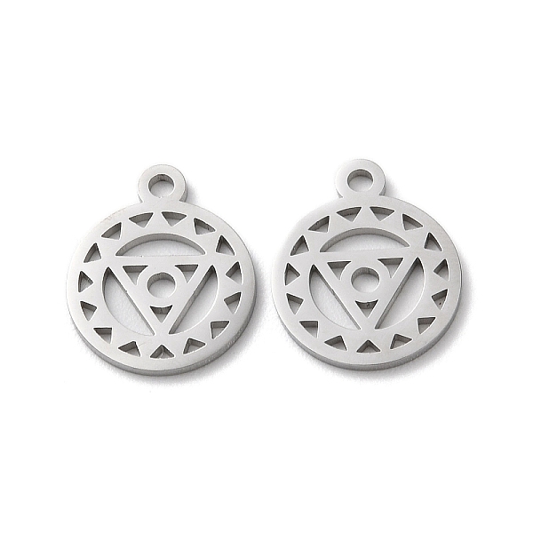 PandaHall Chakra Theme 304 Stainless Steel Charms, Manual Polishing, Vishuddha Chakra, Stainless Steel Color, 14.5x12x1mm, Hole: 1.6mm 304...
PandaHall Chakra Theme 304 Stainless Steel Charms, Manual Polishing, Vishuddha Chakra, Stainless Steel Color, 14.5x12x1mm, Hole: 1.6mm 304...