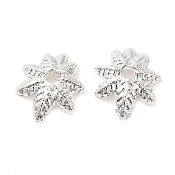 PandaHall Brass Bead Caps, 7-Petal Flower, Silver, 9x8x2.5mm, Hole: 1.5mm Brass
PandaHall Brass Bead Caps, 7-Petal Flower, Silver, 9x8x2.5mm, Hole: 1.5mm Brass