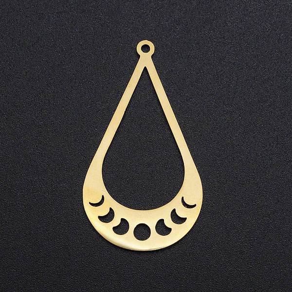 PandaHall 201 Stainless Steel Pendants, Laser Cut, Teardrop with Phase of the Moon, Golden, 39x21.5x1mm, Hole: 1.5mm 201 Stainless Steel...
PandaHall 201 Stainless Steel Pendants, Laser Cut, Teardrop with Phase of the Moon, Golden, 39x21.5x1mm, Hole: 1.5mm 201 Stainless Steel...
