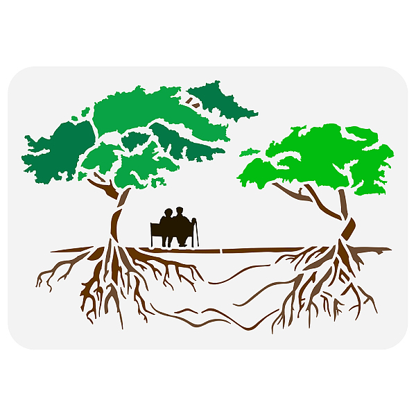 PandaHall FINGERINSPIRE Tree of Life Painting Stencil 11.7x8.3 inch Reusable Life Tree Couple Silhouette Drawing Template Plant Wall...
PandaHall FINGERINSPIRE Tree of Life Painting Stencil 11.7x8.3 inch Reusable Life Tree Couple Silhouette Drawing Template Plant Wall...