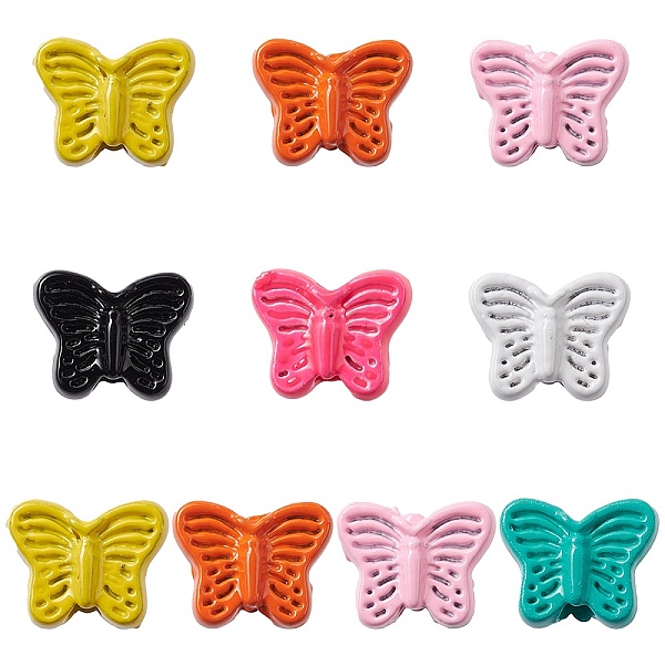 PandaHall Spray Painted Alloy Beads, Butterfly, Mixed Color, 5x6.5x3mm, Hole: 1.2mm Alloy Butterfly Multicolor
PandaHall Spray Painted Alloy Beads, Butterfly, Mixed Color, 5x6.5x3mm, Hole: 1.2mm Alloy Butterfly Multicolor