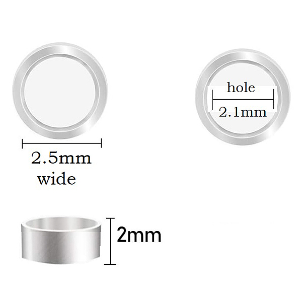 PandaHall 304 Stainless Steel Tube Beads, Stainless Steel Color, 2x2.5mm, Hole: 2.1mm 304 Stainless Steel Column
PandaHall 304 Stainless Steel Tube Beads, Stainless Steel Color, 2x2.5mm, Hole: 2.1mm 304 Stainless Steel Column
