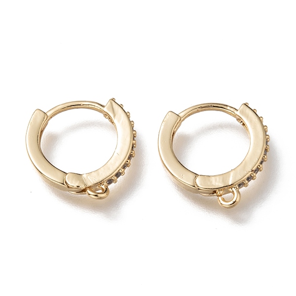 PandaHall Brass Micro Pave Clear Cubic Zirconia Huggie Hoop Earring Findings, Long-Lasting Plated, Flat Round, Real 18K Gold Plated...
PandaHall Brass Micro Pave Clear Cubic Zirconia Huggie Hoop Earring Findings, Long-Lasting Plated, Flat Round, Real 18K Gold Plated...