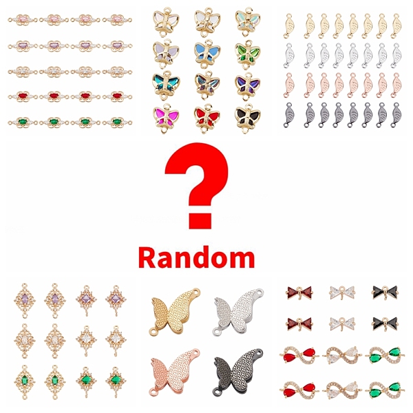 PandaHall Lucky Bag, Random Styles Style Brass & Stainless Steel Charm Connectors Kits, Random Color Stainless Steel Multicolor
PandaHall Lucky Bag, Random Styles Style Brass & Stainless Steel Charm Connectors Kits, Random Color Stainless Steel Multicolor