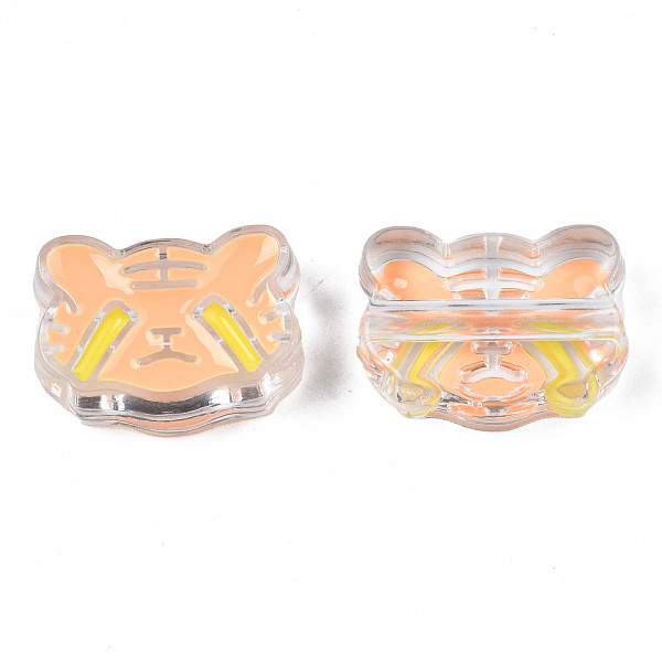 PandaHall Transparent Acrylic Beads, with Enamel, Tiger, Orange, 18x25x9mm, Hole: 3mm Acrylic Tiger Orange
PandaHall Transparent Acrylic Beads, with Enamel, Tiger, Orange, 18x25x9mm, Hole: 3mm Acrylic Tiger Orange