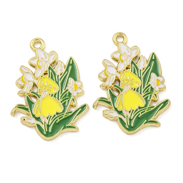 PandaHall Alloy Enamel Pendants, Golden, Flower Charm, Yellow, 30.5x21.5x1.5mm, Hole: 2mm, 10pcs/set Alloy+Enamel Flower Yellow
PandaHall Alloy Enamel Pendants, Golden, Flower Charm, Yellow, 30.5x21.5x1.5mm, Hole: 2mm, 10pcs/set Alloy+Enamel Flower Yellow