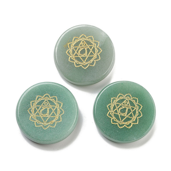 PandaHall Natural Green Aventurine Flat Round with Chakra Sign Figurines Display Decorations, for Home Office Desktop Ornaments, 40x11mm...
PandaHall Natural Green Aventurine Flat Round with Chakra Sign Figurines Display Decorations, for Home Office Desktop Ornaments, 40x11mm...