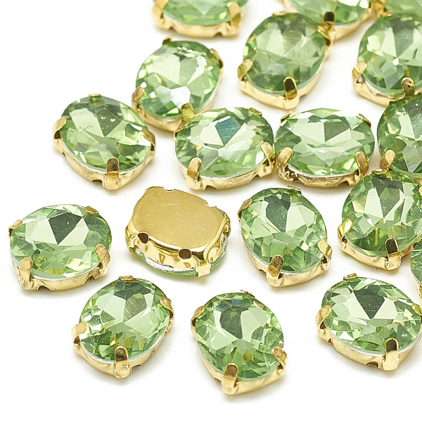 PandaHall Sew on Rhinestone, Multi-strand Links, Glass Rhinestone, with Brass Prong Settings, Garments Accessories, Faceted, Oval, Golden..., Green
PandaHall Sew on Rhinestone, Multi-strand Links, Glass Rhinestone, with Brass Prong Settings, Garments Accessories, Faceted, Oval, Golden..., Green
