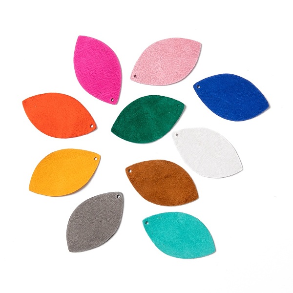 PandaHall Eco-Friendly Sheepskin Leather Pendants, Leaf, Mixed Color, 46x27x1mm, Hole: 1.5mm Leather Leaf Multicolor
PandaHall Eco-Friendly Sheepskin Leather Pendants, Leaf, Mixed Color, 46x27x1mm, Hole: 1.5mm Leather Leaf Multicolor