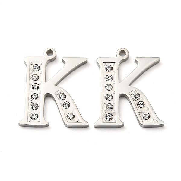 PandaHall 304 Stainless Steel Pendants, with Rhinestone, Letter E, Letter E, 18x14.5x1.5mm, Hole: 1.2mm Stainless Steel+Rhinestone Letter E..., Clear
PandaHall 304 Stainless Steel Pendants, with Rhinestone, Letter E, Letter E, 18x14.5x1.5mm, Hole: 1.2mm Stainless Steel+Rhinestone Letter E..., Clear