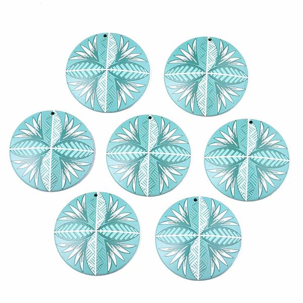 PandaHall 3D Printed Acrylic Pendants, Flat Round with Flower, Turquoise, 42x6.5mm, Hole: 1.6mm Acrylic Flat Round Green
PandaHall 3D Printed Acrylic Pendants, Flat Round with Flower, Turquoise, 42x6.5mm, Hole: 1.6mm Acrylic Flat Round Green