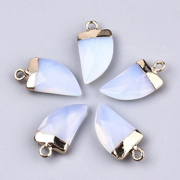PandaHall Opalite Pendants, Top Light Gold Plated, with Iron Loop, Scabbard, Faceted, 20x10.5x5mm, Hole: 1.8mm Opalite Horn
PandaHall Opalite Pendants, Top Light Gold Plated, with Iron Loop, Scabbard, Faceted, 20x10.5x5mm, Hole: 1.8mm Opalite Horn