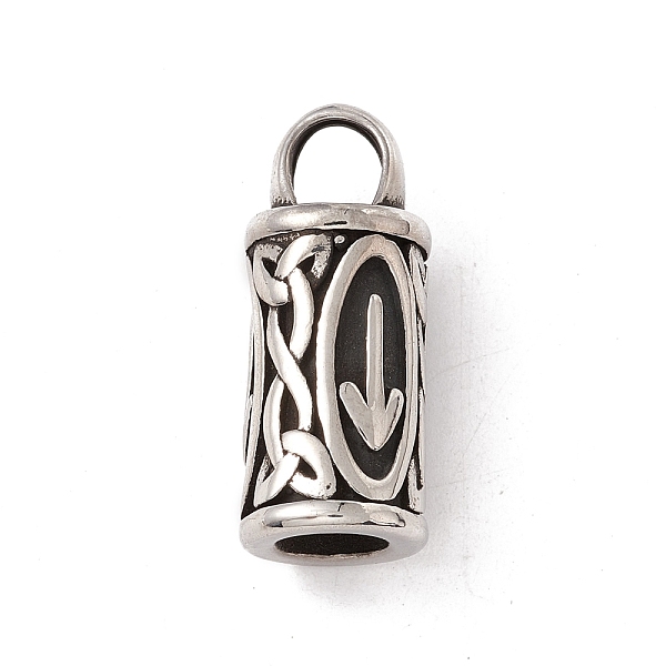 PandaHall 304 Stainless Steel Pendant, Column with Runes/Futhark/Futhorc, Antique Silver, 25.5x10.5mm, Hole: 5mm 304 Stainless Steel Column
PandaHall 304 Stainless Steel Pendant, Column with Runes/Futhark/Futhorc, Antique Silver, 25.5x10.5mm, Hole: 5mm 304 Stainless Steel Column