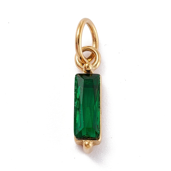 PandaHall 304 Stainless Steel Cubic Zirconia Pendants, Rectangle, Golden, Dark Green, 17x4x4mm, Hole: 5mm Stainless Steel+Cubic Zirconia...
PandaHall 304 Stainless Steel Cubic Zirconia Pendants, Rectangle, Golden, Dark Green, 17x4x4mm, Hole: 5mm Stainless Steel+Cubic Zirconia...