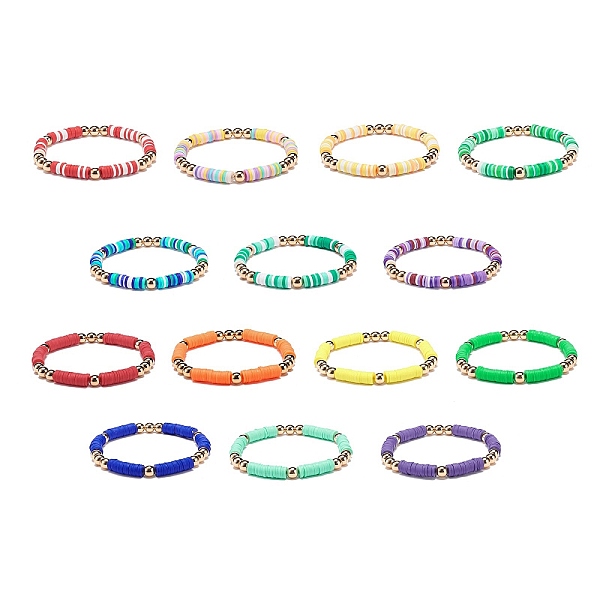 PandaHall 14Pcs 14 Color Handmade Polymer Clay Disc Surfer Stretch Bracelets Set, Synthetic Hematite Beaded Preppy Bracelets for Women..., Multicolor
PandaHall 14Pcs 14 Color Handmade Polymer Clay Disc Surfer Stretch Bracelets Set, Synthetic Hematite Beaded Preppy Bracelets for Women..., Multicolor