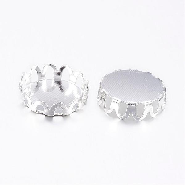 PandaHall Brass Lace Edge Bezel Cups, Cabochon Settings, Cadmium Free & Lead Free, Flat Round, Silver Color Plated, Tray: 10mm Brass Flat...
PandaHall Brass Lace Edge Bezel Cups, Cabochon Settings, Cadmium Free & Lead Free, Flat Round, Silver Color Plated, Tray: 10mm Brass Flat...