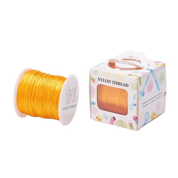 PandaHall Nylon Thread, Rattail Satin Cord, Orange, 1.0mm, about 76.55 yards(70m)/roll Nylon Orange
PandaHall Nylon Thread, Rattail Satin Cord, Orange, 1.0mm, about 76.55 yards(70m)/roll Nylon Orange