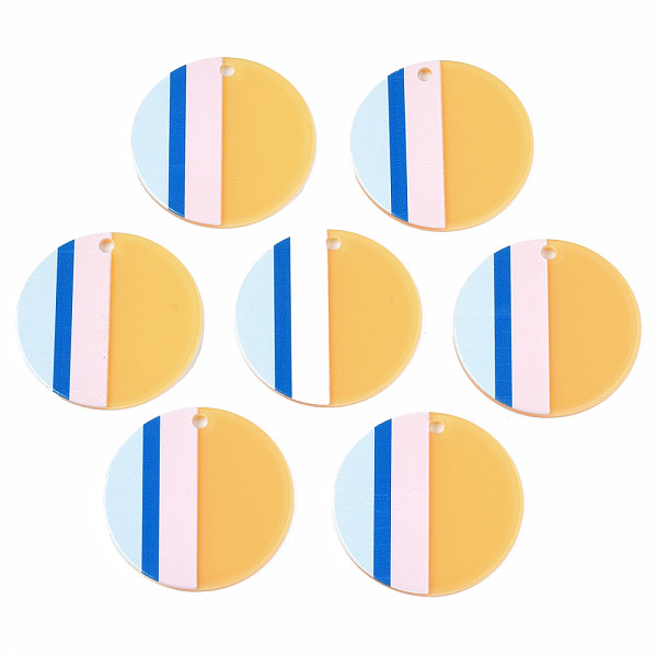 PandaHall Acrylic Pendants, 3D Printed, Flat Round, Gold, 40x2~3mm, Hole: 3mm Acrylic Flat Round Gold
PandaHall Acrylic Pendants, 3D Printed, Flat Round, Gold, 40x2~3mm, Hole: 3mm Acrylic Flat Round Gold