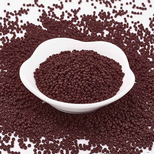 PandaHall TOHO Japanese Seed Beads, Round, (46F) Opaque Frost Oxblood, 11/0, 2x1.5mm, Hole: 0.5mm, about 42000pcs/pound Glass Red
PandaHall TOHO Japanese Seed Beads, Round, (46F) Opaque Frost Oxblood, 11/0, 2x1.5mm, Hole: 0.5mm, about 42000pcs/pound Glass Red
