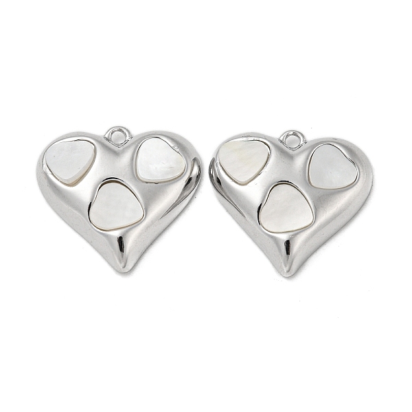 PandaHall Brass Pendants with Shell, Heart, Real Platinum Plated, 18x19x4mm, Hole: 1.4mm Brass Heart
PandaHall Brass Pendants with Shell, Heart, Real Platinum Plated, 18x19x4mm, Hole: 1.4mm Brass Heart
