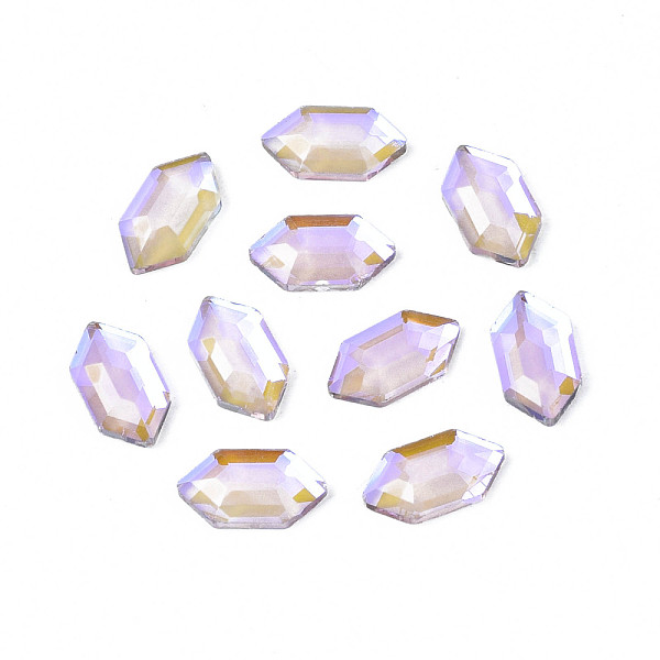 PandaHall Glass Rhinestone Cabochons, Nail Art Decoration Accessories, Faceted, Hexagon, Lilac, 8x4x1.5mm Glass Hexagon Purple
PandaHall Glass Rhinestone Cabochons, Nail Art Decoration Accessories, Faceted, Hexagon, Lilac, 8x4x1.5mm Glass Hexagon Purple