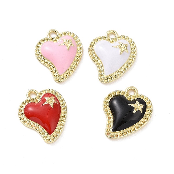 PandaHall Alloy Enamel Pendants, Cadmium Free & Lead Free, Light Gold, Heart with Star, Mixed Color, 19x15x3.5mm, Hole: 1.6mm Alloy+Enamel..., Multicolor
PandaHall Alloy Enamel Pendants, Cadmium Free & Lead Free, Light Gold, Heart with Star, Mixed Color, 19x15x3.5mm, Hole: 1.6mm Alloy+Enamel..., Multicolor