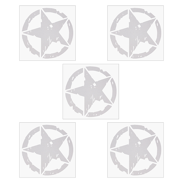 PandaHall PET Plastic Car Adhesive Stickers, Waterproof Window Decals, for Car, Wall Decoration, Round with Star, Silver, 160x153x0.3mm...
PandaHall PET Plastic Car Adhesive Stickers, Waterproof Window Decals, for Car, Wall Decoration, Round with Star, Silver, 160x153x0.3mm...