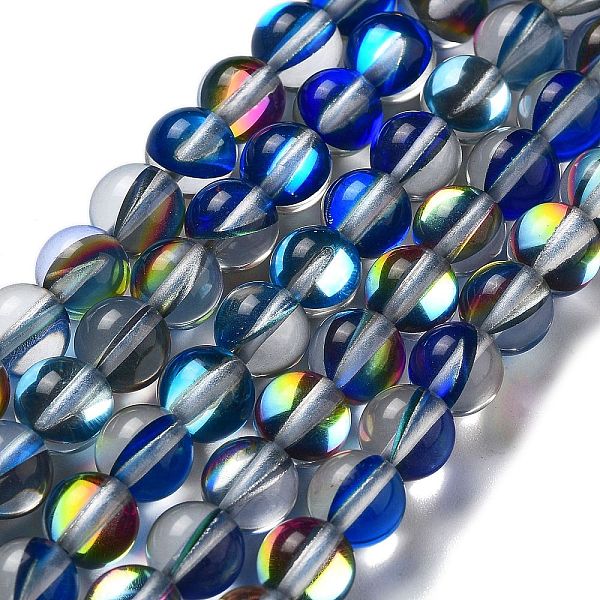 PandaHall Synthetic Moonstone Beads Strands, Round, Dark Blue, 8mm, Hole: 1mm, about 23~24pcs/strand, 7.09~7.32 inch(18~18.6cm) Moonstone...
PandaHall Synthetic Moonstone Beads Strands, Round, Dark Blue, 8mm, Hole: 1mm, about 23~24pcs/strand, 7.09~7.32 inch(18~18.6cm) Moonstone...