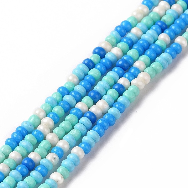 PandaHall Glass Seed Bead Strands, Round Hole, Round, Deep Sky Blue, 2.5~3x1.8~2.5mm, Hole: 1mm, about 191~200pcs/strand, 16.06~16.26 inch...
PandaHall Glass Seed Bead Strands, Round Hole, Round, Deep Sky Blue, 2.5~3x1.8~2.5mm, Hole: 1mm, about 191~200pcs/strand, 16.06~16.26 inch...