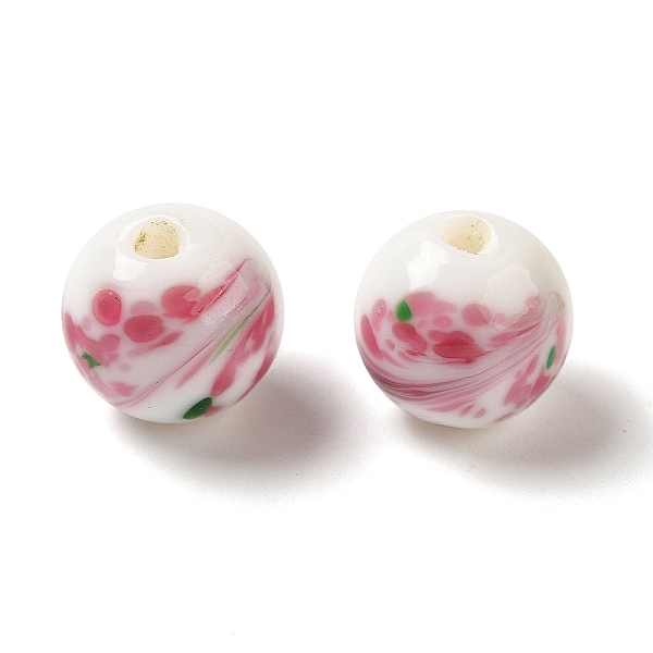 PandaHall Handmade Lampwork Beads, Round, Light Coral, 12.5x12mm, Hole: 1.8mm Lampwork Round
PandaHall Handmade Lampwork Beads, Round, Light Coral, 12.5x12mm, Hole: 1.8mm Lampwork Round
