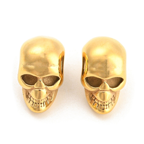 PandaHall Halloween Ion Plating(IP) 304 Stainless Steel European Beads, Large Hole Beads, Skull Head, Golden, 16x9.5x13mm, Hole: 5mm 304...
PandaHall Halloween Ion Plating(IP) 304 Stainless Steel European Beads, Large Hole Beads, Skull Head, Golden, 16x9.5x13mm, Hole: 5mm 304...