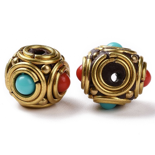 PandaHall Handmade Indonesia Beads, with Brass Findings and Resin, Antique Golden, Round, Red, 13.5x10.5mm, Hole: 1.5mm Polymer Clay Round...
PandaHall Handmade Indonesia Beads, with Brass Findings and Resin, Antique Golden, Round, Red, 13.5x10.5mm, Hole: 1.5mm Polymer Clay Round...