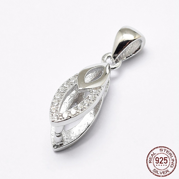 PandaHall Rhodium Plated 925 Sterling Silver Micro Pave Cubic Zirconia Pendant Bails, Ice Pick & Pinch Bails, Leaf, Platinum, 15x5x7mm, Hole...
PandaHall Rhodium Plated 925 Sterling Silver Micro Pave Cubic Zirconia Pendant Bails, Ice Pick & Pinch Bails, Leaf, Platinum, 15x5x7mm, Hole...