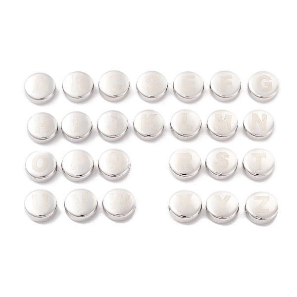 PandaHall 304 Stainless Steel Beads, Flat Round with Letter A~Z, Stainless Steel Color, 12x5mm, Hole: 2mm, 26pcs/set 304 Stainless Steel...
PandaHall 304 Stainless Steel Beads, Flat Round with Letter A~Z, Stainless Steel Color, 12x5mm, Hole: 2mm, 26pcs/set 304 Stainless Steel...
