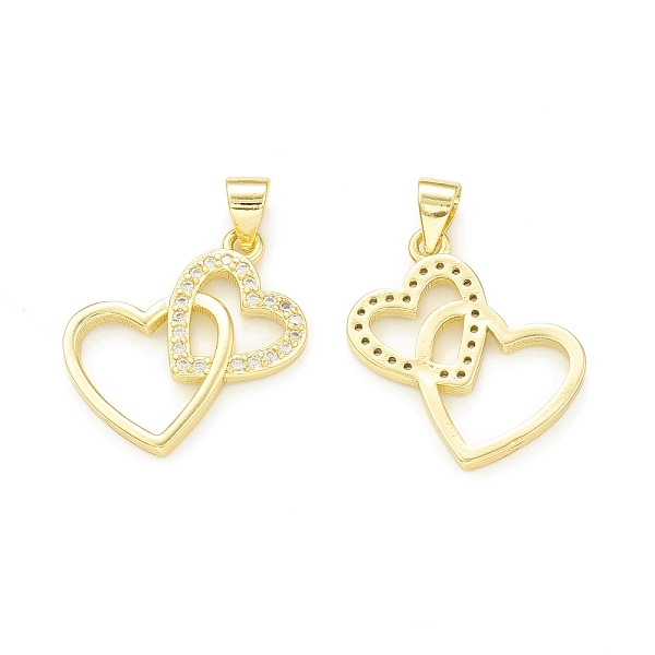 PandaHall Rack Plating Brass Micro Pave Clear Cubic Zirconia Pendants, Cadmium Free & Lead Free, Long-Lasting Plated, Double Heart Charm...
PandaHall Rack Plating Brass Micro Pave Clear Cubic Zirconia Pendants, Cadmium Free & Lead Free, Long-Lasting Plated, Double Heart Charm...
