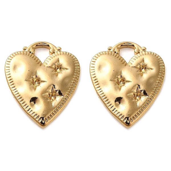 PandaHall 201 Stainless Steel Pendants, Long-Lasting Plated, Heart with Star Charm, Golden, 20.5x17x2.5mm, Hole: 3x3mm 201 Stainless Steel...
PandaHall 201 Stainless Steel Pendants, Long-Lasting Plated, Heart with Star Charm, Golden, 20.5x17x2.5mm, Hole: 3x3mm 201 Stainless Steel...