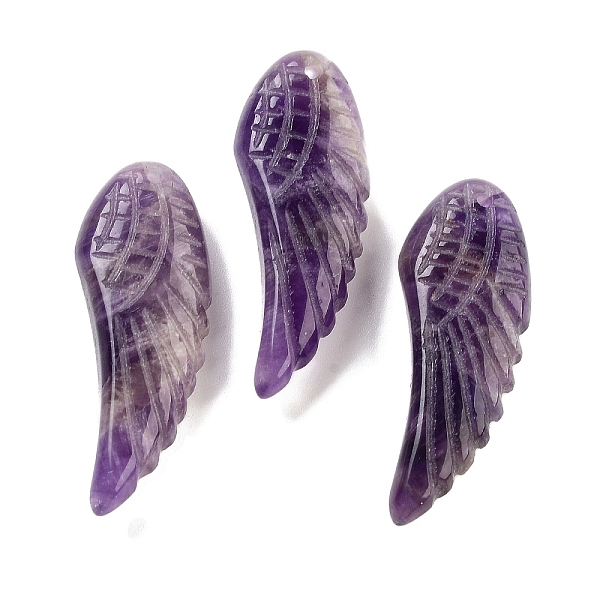 PandaHall Natural Amethyst Pendants, Carved Wing Charms, 40~40.5x14.5~16x7.5~8.5mm, Hole: 1.4~1.5mm Amethyst Wing
PandaHall Natural Amethyst Pendants, Carved Wing Charms, 40~40.5x14.5~16x7.5~8.5mm, Hole: 1.4~1.5mm Amethyst Wing