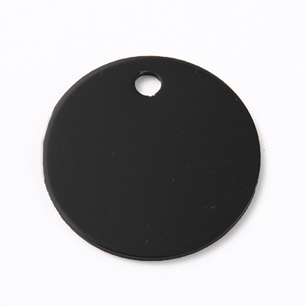 PandaHall Aluminum Blank Metal Tag, Flat Round, Black, 30mm Aluminum Flat Round Black 
PandaHall Aluminum Blank Metal Tag, Flat Round, Black, 30mm Aluminum Flat Round Black