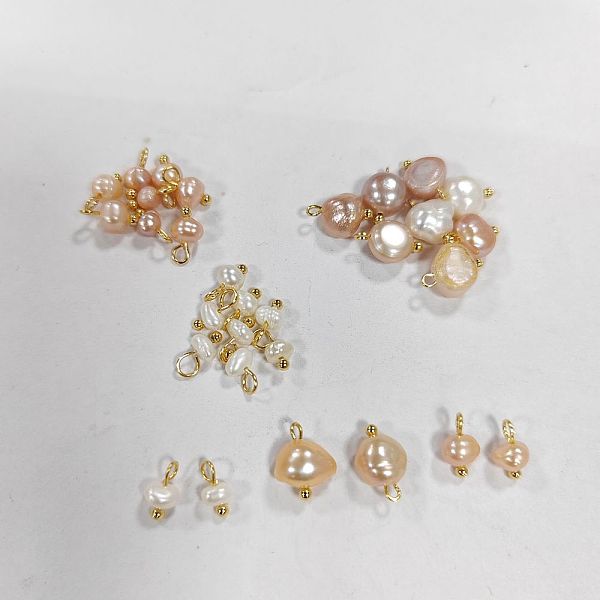 PandaHall 30Pcs 3 Styles Natural Cultured Freshwater Pearl Nuggets Charms, with Golden Tone 304 Stainless Steel Ball Head Pins, Mixed Color..., Multicolor
PandaHall 30Pcs 3 Styles Natural Cultured Freshwater Pearl Nuggets Charms, with Golden Tone 304 Stainless Steel Ball Head Pins, Mixed Color..., Multicolor