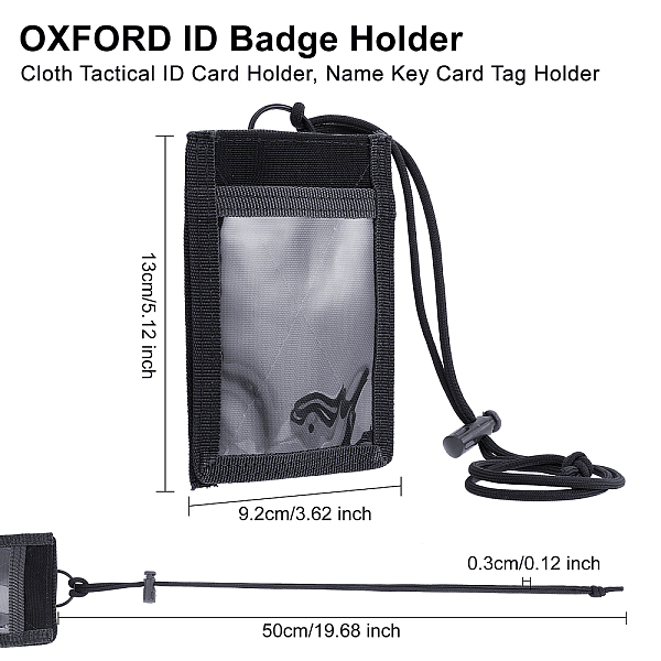 PandaHall OLYCRAFT Tactical ID Card Holder Multifunction ID Badge Holder Wallet Durable Card Holders with Adjustable Lanyard and Clear ID..., Black
PandaHall OLYCRAFT Tactical ID Card Holder Multifunction ID Badge Holder Wallet Durable Card Holders with Adjustable Lanyard and Clear ID..., Black