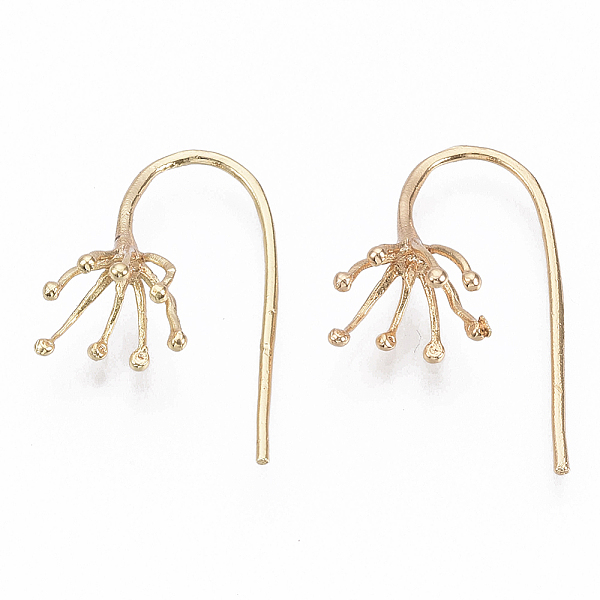 PandaHall Brass Earring Hooks, with Flower Shape Tray, Nickel Free, Real 18K Gold Plated, 20mm, 18 Gauge, Pin: 1mm, Tray: 9mm, 20 Gauge, Pin...
PandaHall Brass Earring Hooks, with Flower Shape Tray, Nickel Free, Real 18K Gold Plated, 20mm, 18 Gauge, Pin: 1mm, Tray: 9mm, 20 Gauge, Pin...