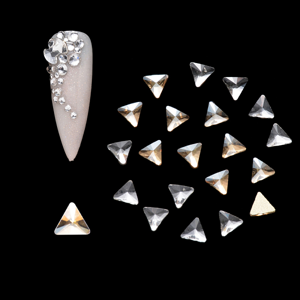 PandaHall Flat Back Glass Rhinestone Cabochons, Nail Art Decoration Accessories, Faceted, Triangle, Mixed Color, 5x5.5x2mm, 20pcs/bag Glass..., Multicolor
PandaHall Flat Back Glass Rhinestone Cabochons, Nail Art Decoration Accessories, Faceted, Triangle, Mixed Color, 5x5.5x2mm, 20pcs/bag Glass..., Multicolor