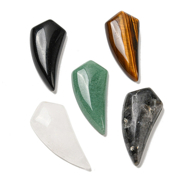 PandaHall Natural Mixed Gemstone Pendants, Horn Charms, 39~40x18~18.5x6.5~8mm, Hole: 1.2mm Mixed Stone Horn
PandaHall Natural Mixed Gemstone Pendants, Horn Charms, 39~40x18~18.5x6.5~8mm, Hole: 1.2mm Mixed Stone Horn