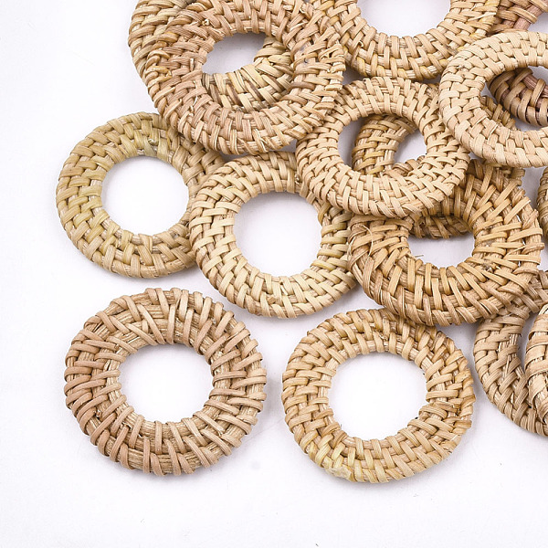 PandaHall Handmade Reed Cane/Rattan Woven Linking Rings, For Making Straw Earrings and Necklaces, Ring, BurlyWood, 37~43x4~5mm, Inner..., Orange
PandaHall Handmade Reed Cane/Rattan Woven Linking Rings, For Making Straw Earrings and Necklaces, Ring, BurlyWood, 37~43x4~5mm, Inner..., Orange