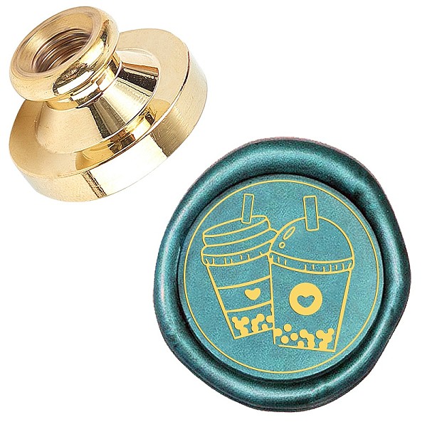 PandaHall Wax Seal Brass Stamp Head, for Wax Seal Stamp, Drink Pattern, 25x14.5mm Brass Drink
PandaHall Wax Seal Brass Stamp Head, for Wax Seal Stamp, Drink Pattern, 25x14.5mm Brass Drink