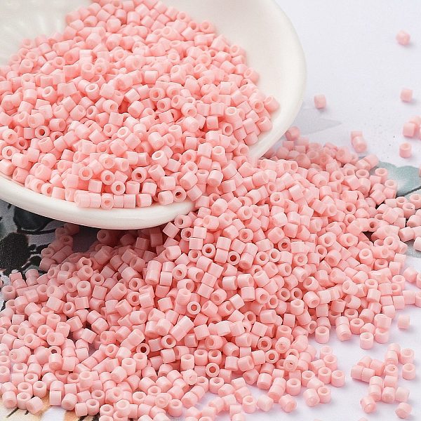 PandaHall Baking Paint Glass Seed Beads, Cylinder, Pink, 2x1.5mm, Hole: 1mm, about 50398pcs/pound Glass Pink
PandaHall Baking Paint Glass Seed Beads, Cylinder, Pink, 2x1.5mm, Hole: 1mm, about 50398pcs/pound Glass Pink
