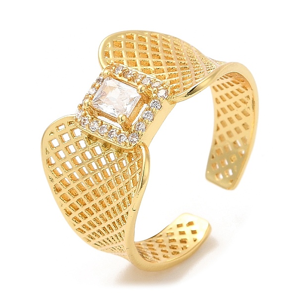PandaHall Rack Plating Brass Hollow Wide Band Cuff Rings, Rectangle Clear Cubic Zirconia Open Ring for Women, Lead Free & Cadmium Free, Real...
PandaHall Rack Plating Brass Hollow Wide Band Cuff Rings, Rectangle Clear Cubic Zirconia Open Ring for Women, Lead Free & Cadmium Free, Real...
