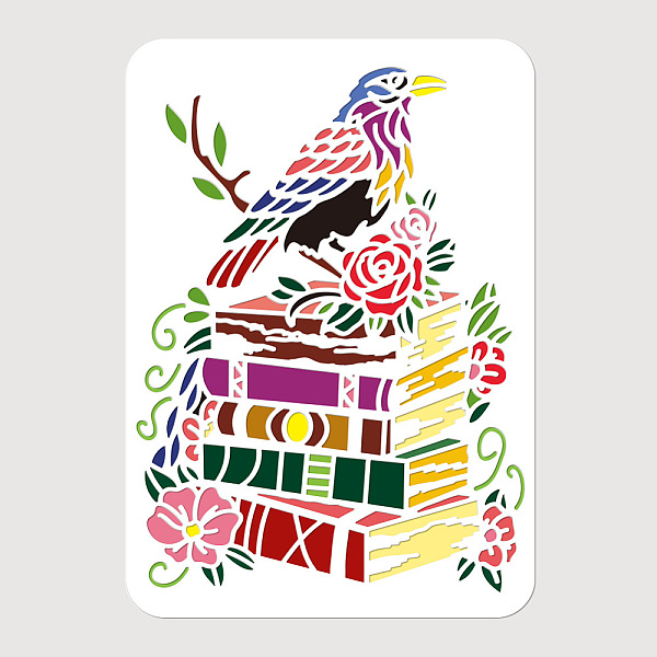PandaHall Birds and Books PET Painting Stencil, 11.69x8.27 Inch Reusable Craft Stencils Hollow Out Drawing Painting Template for Painting...
PandaHall Birds and Books PET Painting Stencil, 11.69x8.27 Inch Reusable Craft Stencils Hollow Out Drawing Painting Template for Painting...