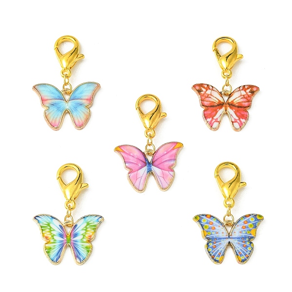 PandaHall Light Gold Tone Alloy Enamel Butterfly Pendant Decorations, with Lobster Claw Clasps, Mixed Color, 32mm Alloy+Enamel Butterfly..., Multicolor
PandaHall Light Gold Tone Alloy Enamel Butterfly Pendant Decorations, with Lobster Claw Clasps, Mixed Color, 32mm Alloy+Enamel Butterfly..., Multicolor
