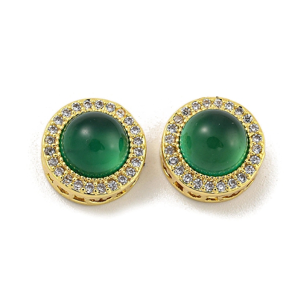 PandaHall Hollow Brass Micro Pave Clear Cubic Zirconia Beads, with Natural Agate, Flat Round, Real 18K Gold Plated, 9.5x6mm, Hole: 1.2mm...
PandaHall Hollow Brass Micro Pave Clear Cubic Zirconia Beads, with Natural Agate, Flat Round, Real 18K Gold Plated, 9.5x6mm, Hole: 1.2mm...